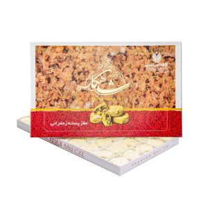 خرید گز آردی ۳۸ درصد پسته زعفرانی