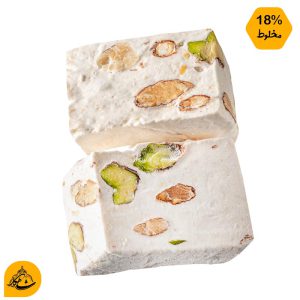 گز لقمه ای 18 درصد پسته و بادام