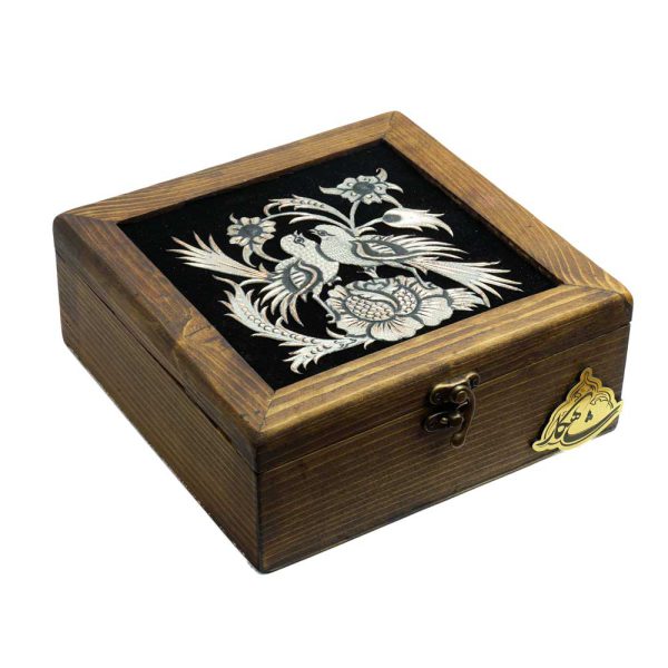 جعبه مسی دست ساز گز کادویی