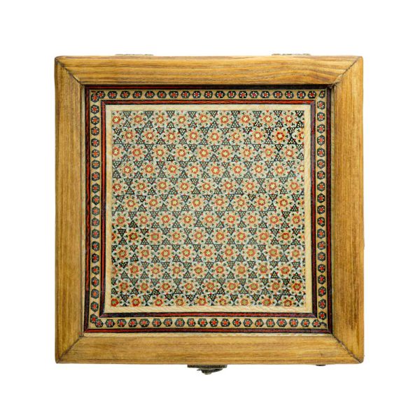 جعبه چوبی طرح خاتم